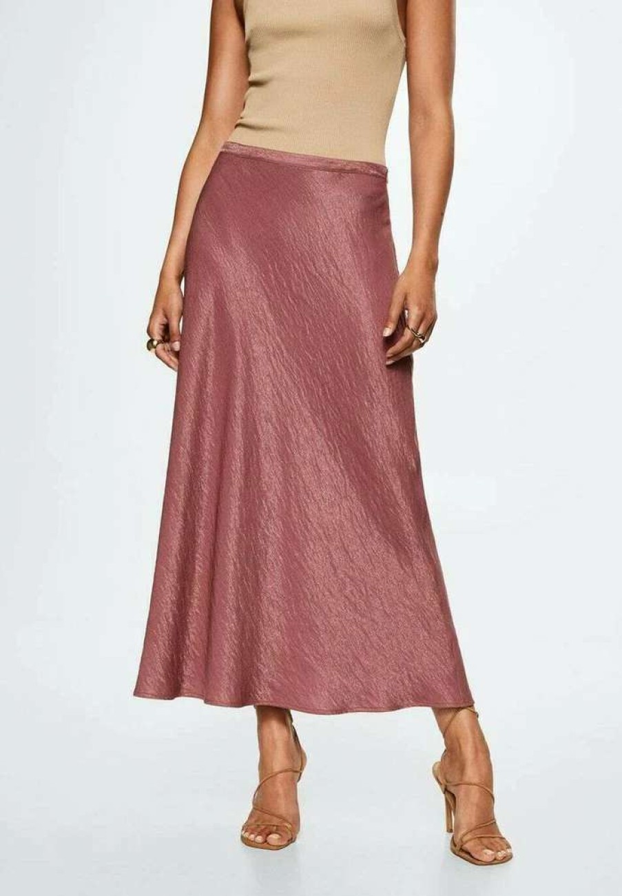 Clothing * | Mango A-Line Skirt Granatrot