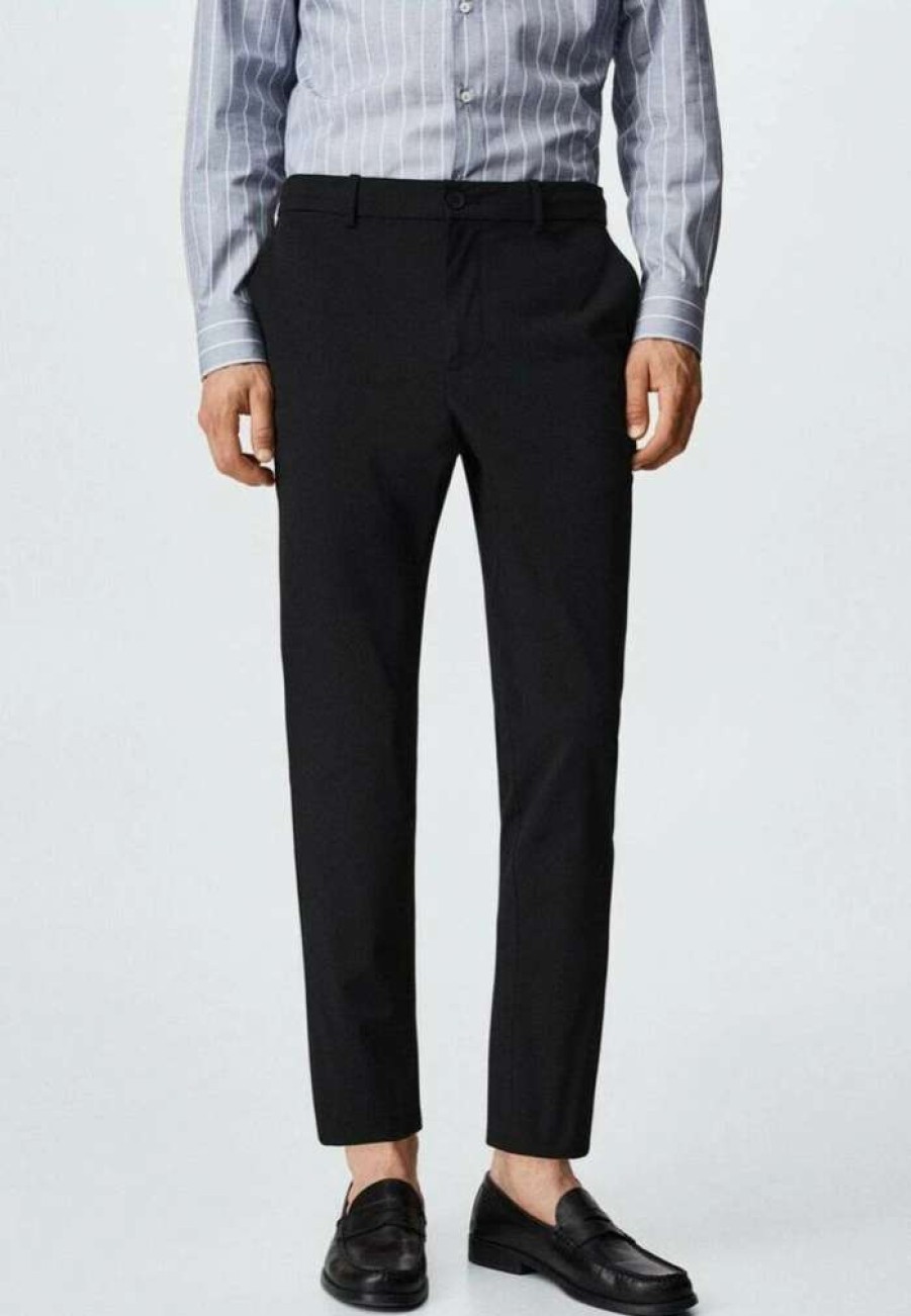 Clothing * | Mango Bologna Trousers Zwart