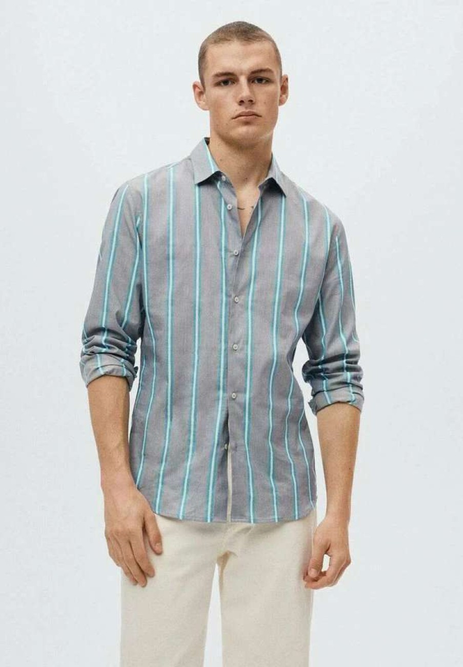 Clothing * | Mango Antilla Shirt Bleu Marine Fonce