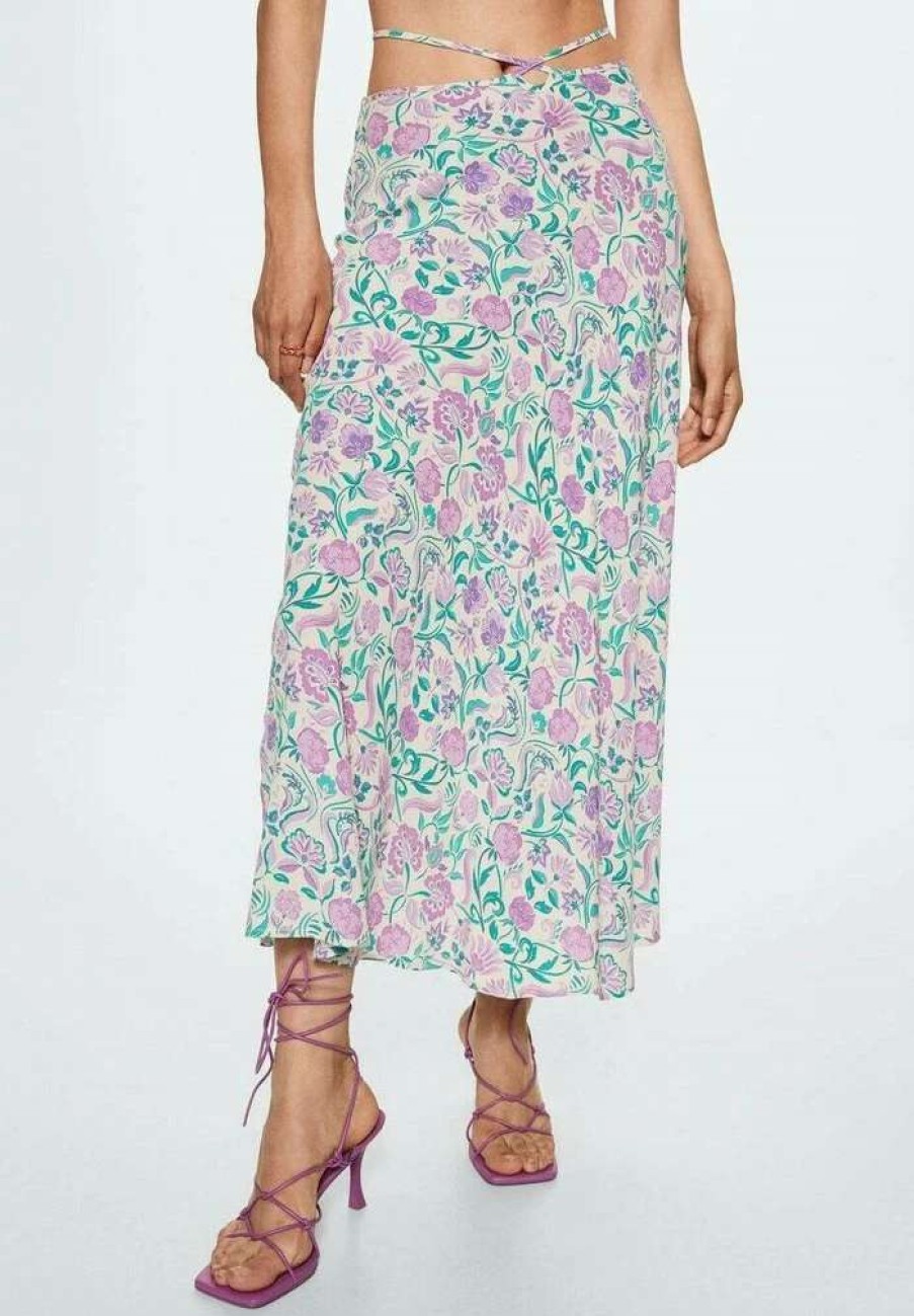 Clothing * | Mango Davinia Maxi Skirt Helllila Pastelllila