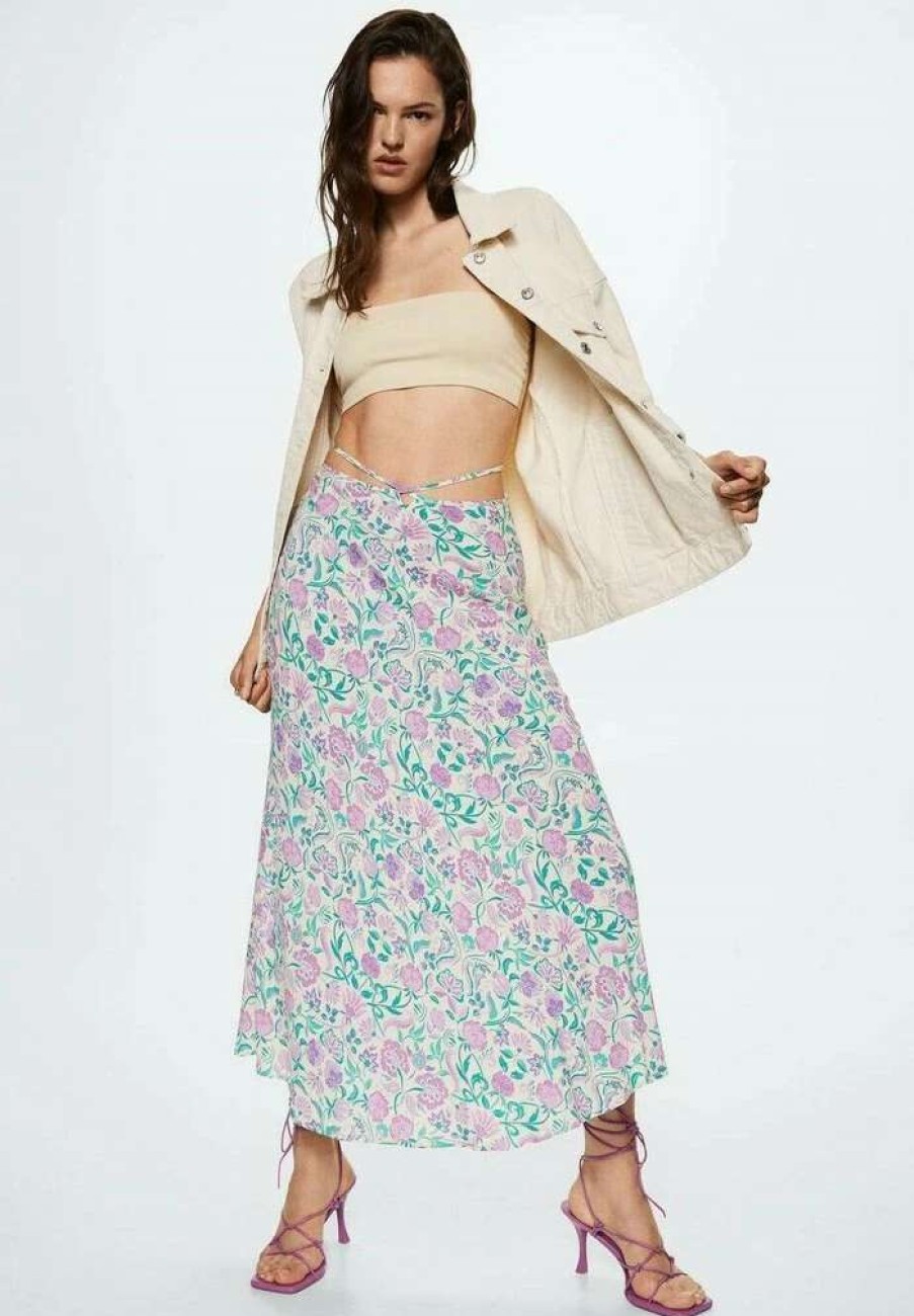 Clothing * | Mango Davinia Maxi Skirt Helllila Pastelllila