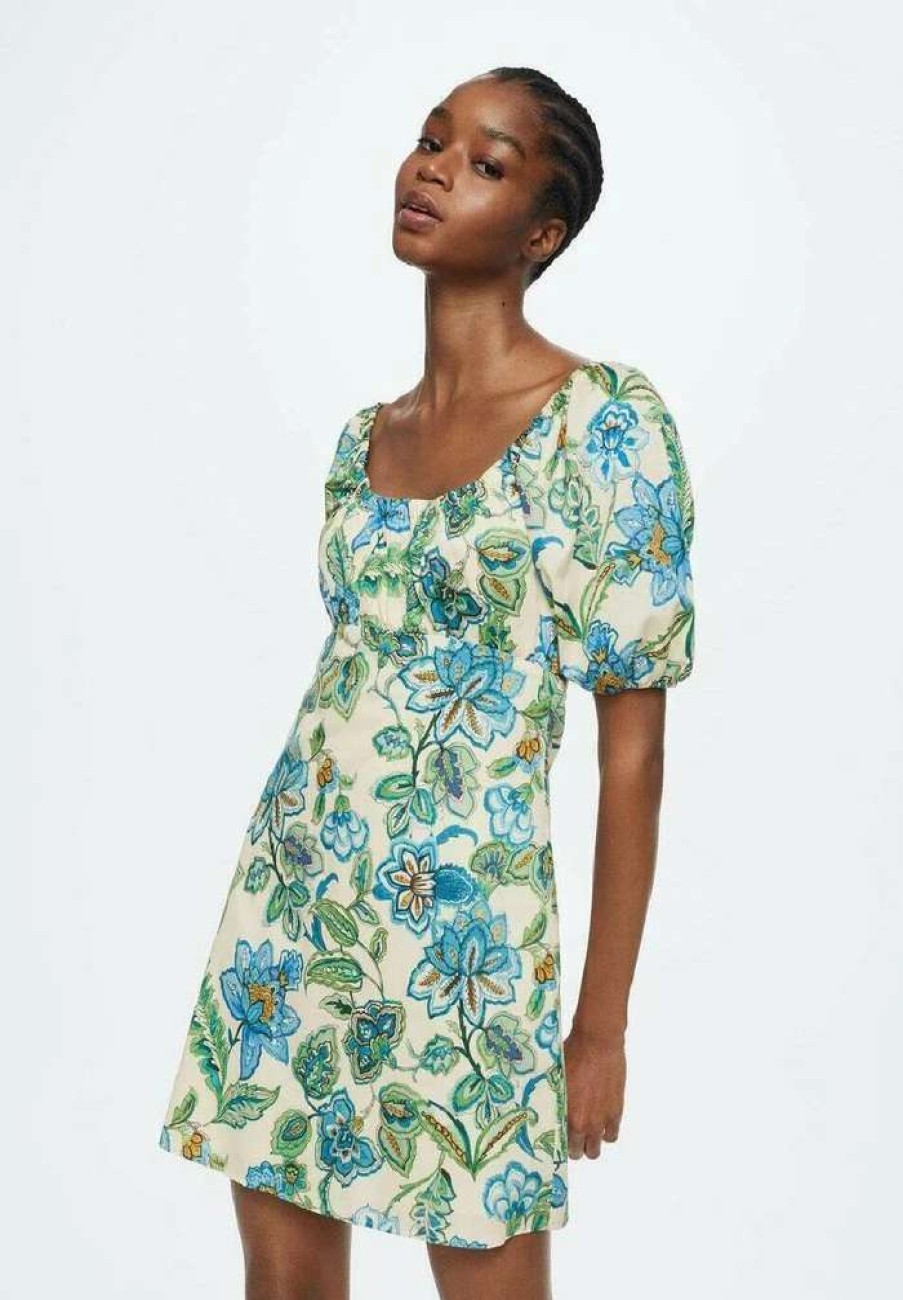 Clothing * | Mango Creta Day Dress Bleu