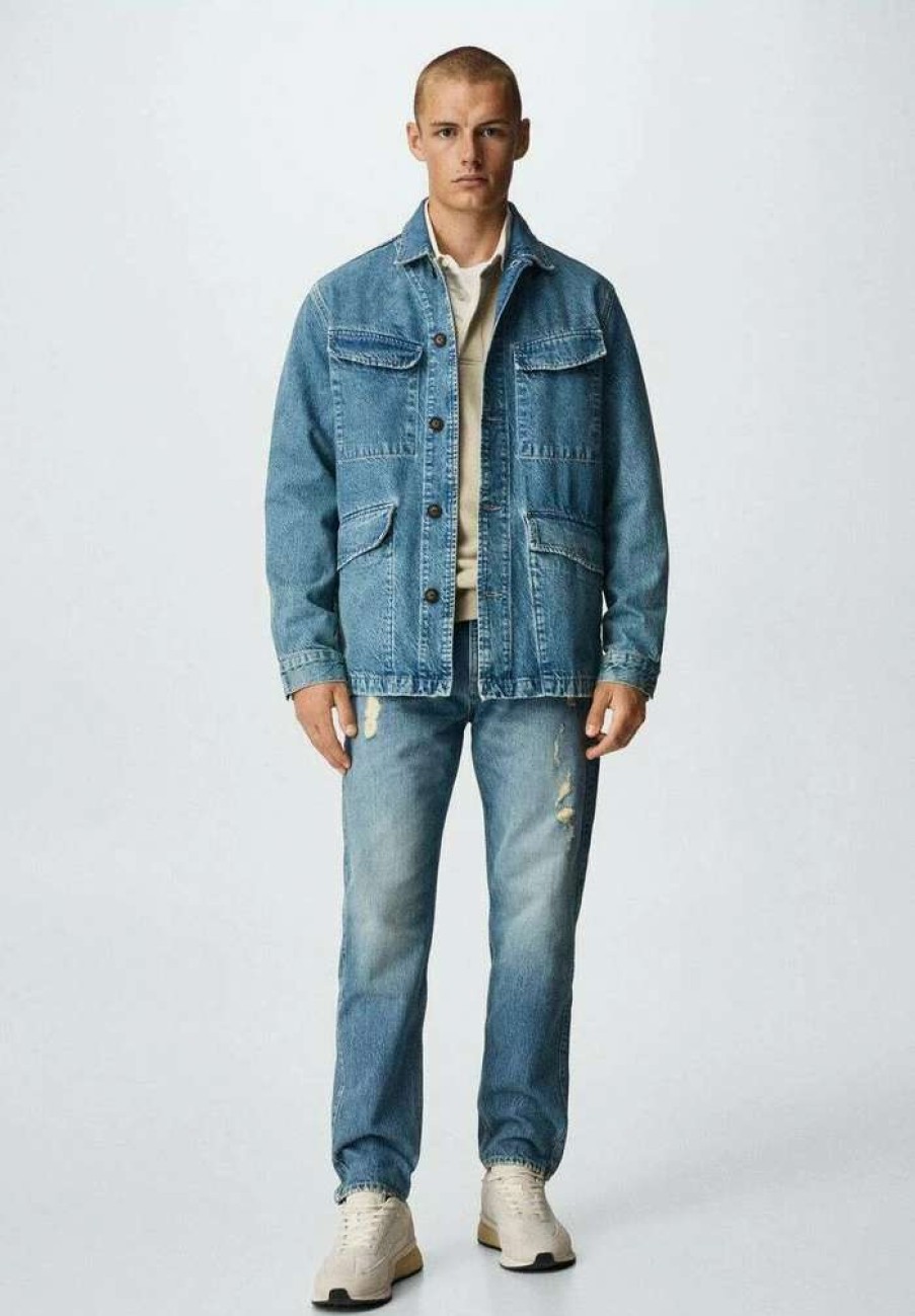 Clothing * | Mango Paul Denim Jacket Medium Blue