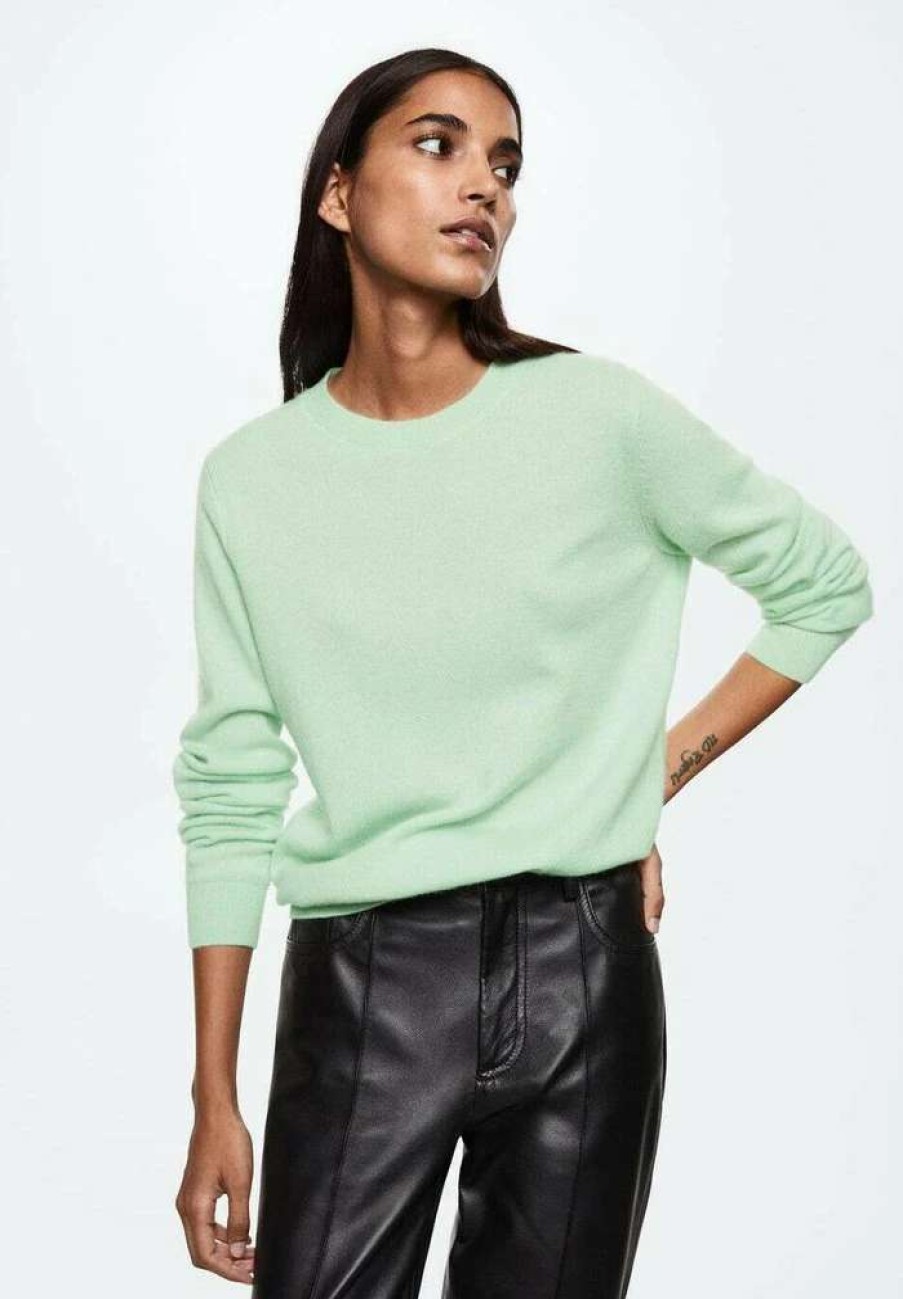 Clothing * | Mango Bahia Jumper Verde Pastel