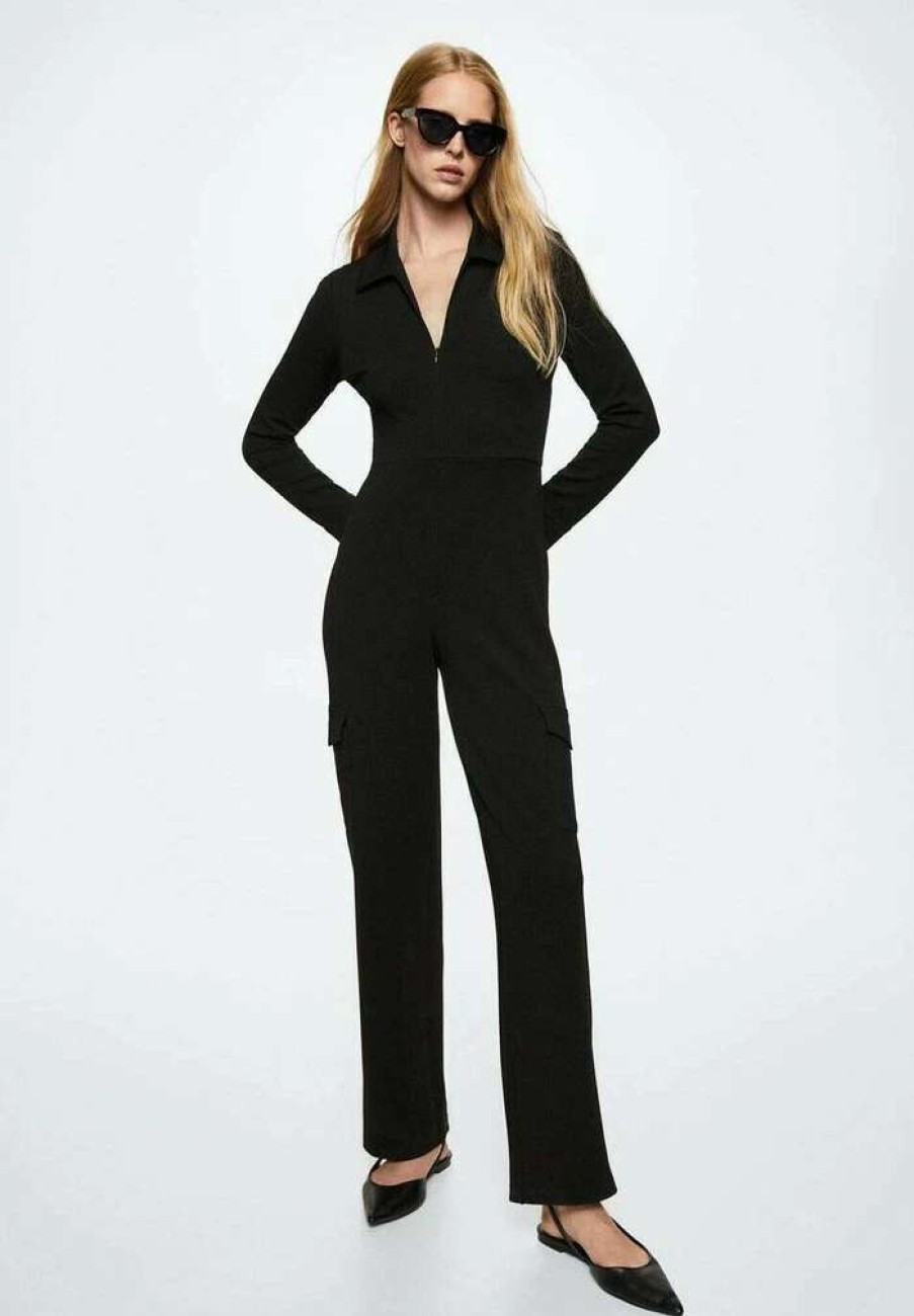 Clothing * | Mango Mondi Jumpsuit Black