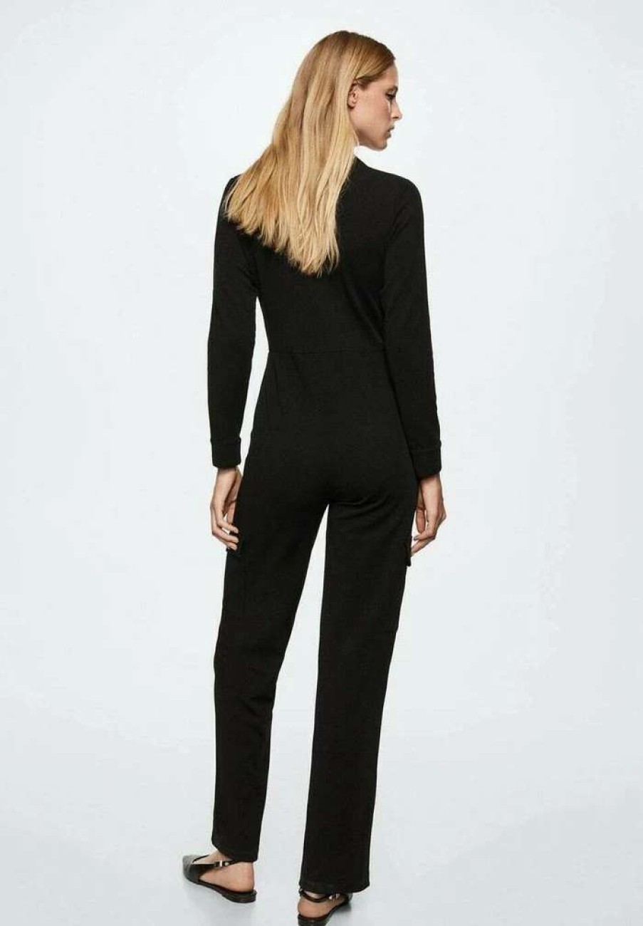 Clothing * | Mango Mondi Jumpsuit Black