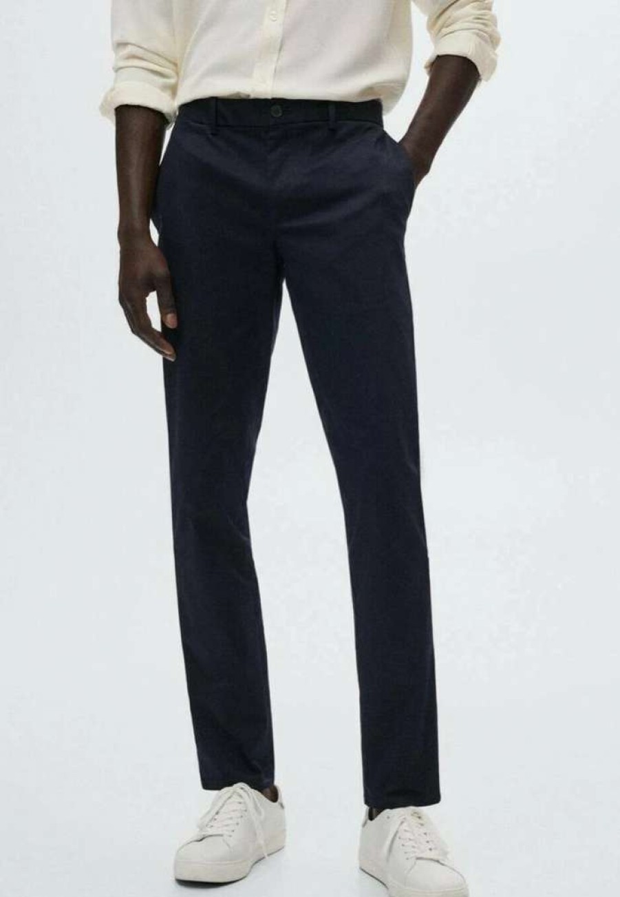 Clothing * | Mango Dublino Chinos Bleu Marine