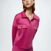 Clothing * | Mango Joggi A Summer Jacket Fuchsia