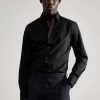 Clothing * | Mango Emeritol Formal Shirt Black