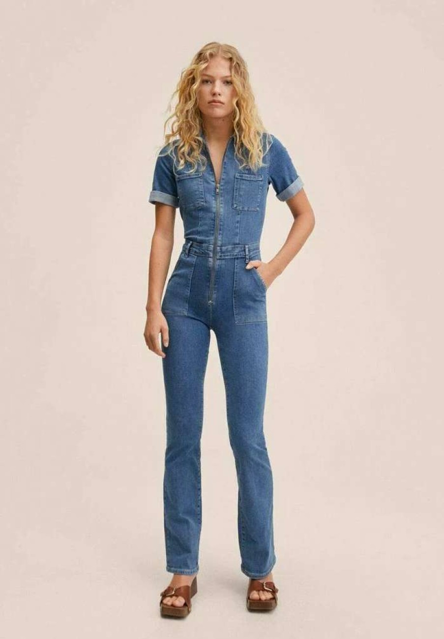 Clothing * | Mango Jumpsuit Middenblauw