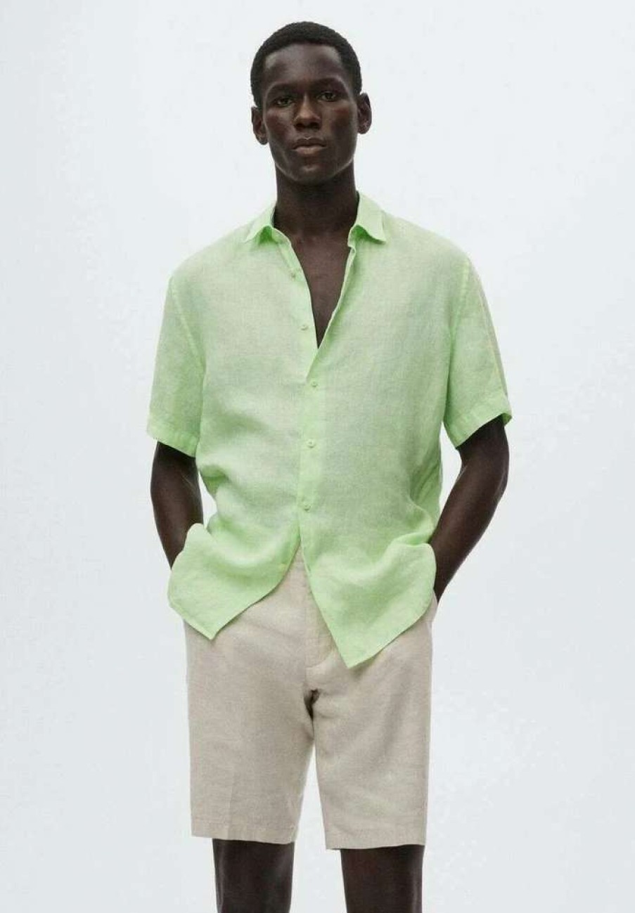 Clothing * | Mango Luz Shirt Pastel Green