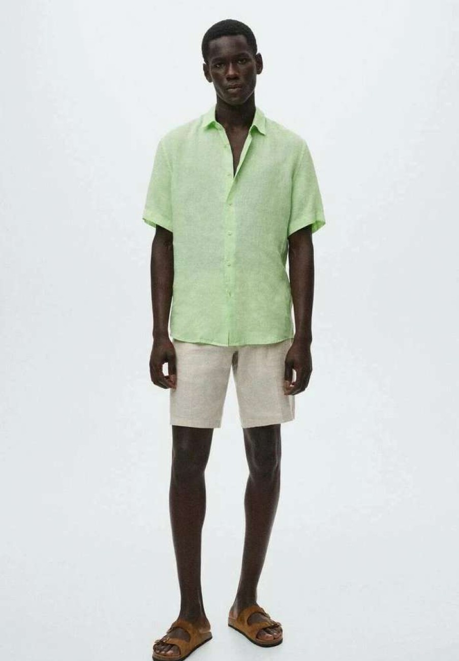 Clothing * | Mango Luz Shirt Pastel Green