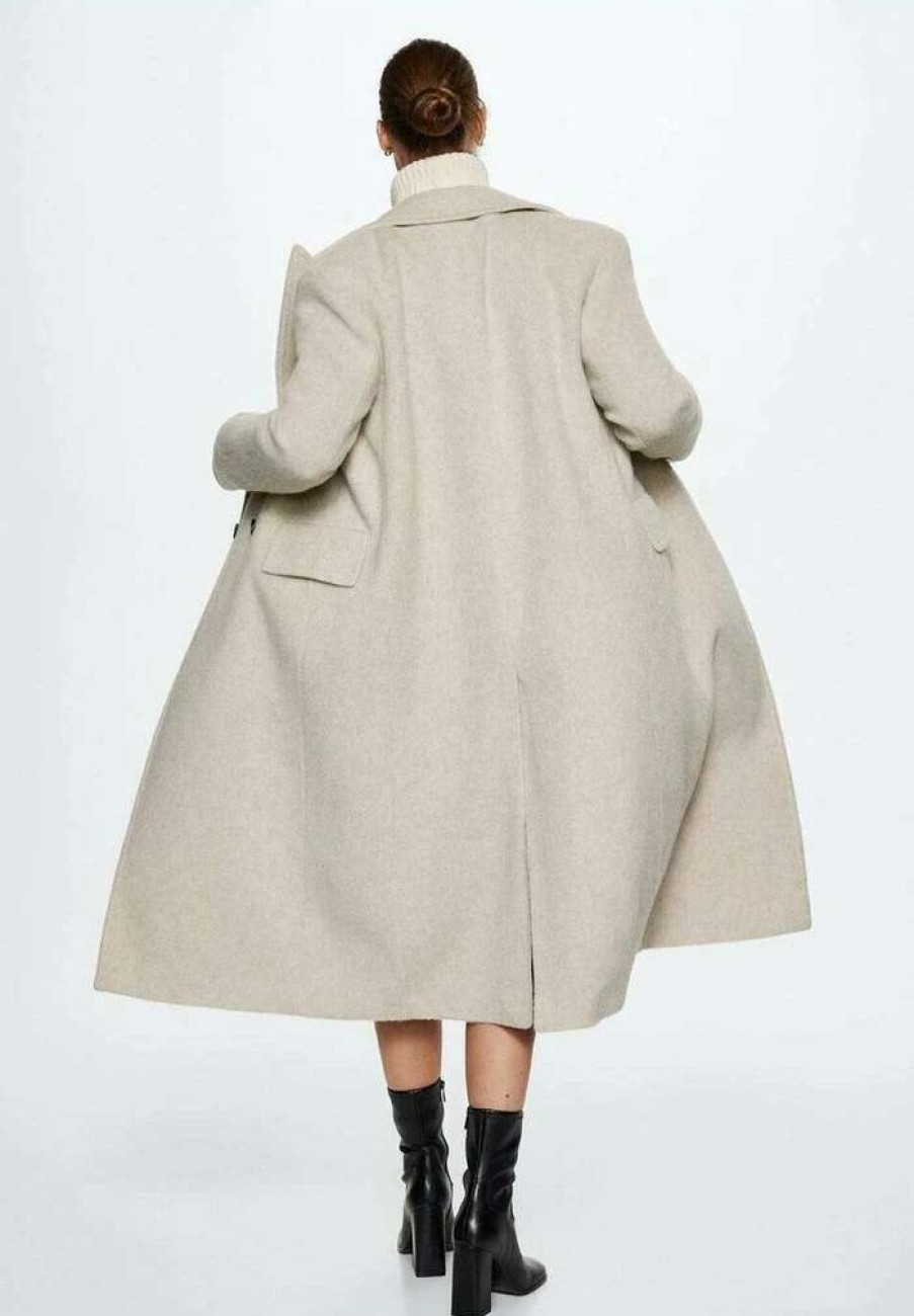 Clothing * | Mango Ice Classic Coat Ecru