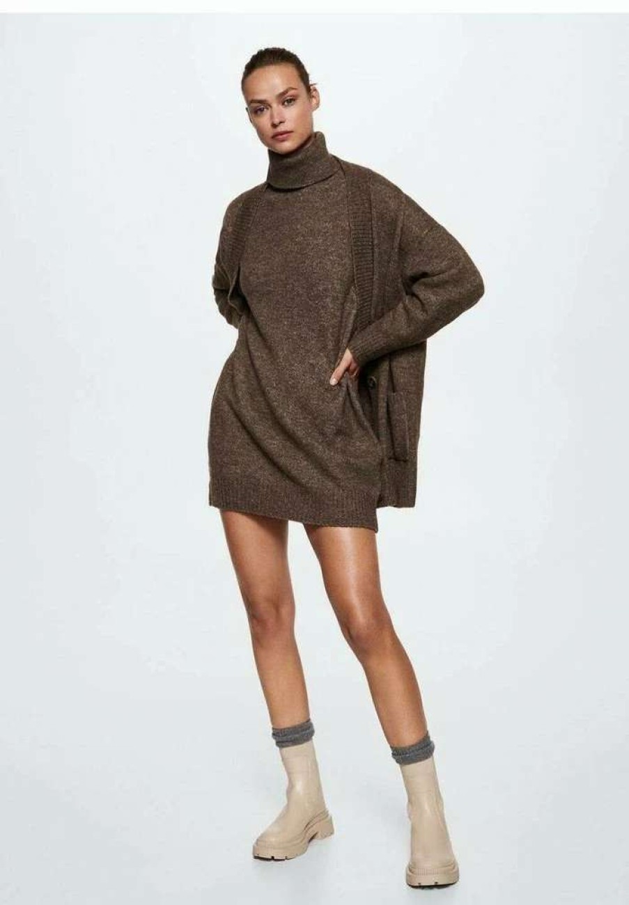 Clothing * | Mango Taldora Jumper Dress Brun