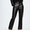 Clothing * | Mango Lille Trousers Schwarz