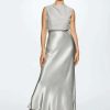 Clothing * | Mango Raya A Maxi Dress Silver