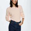 Clothing * | Mango Pretty Jumper Pale Pink