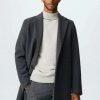 Clothing * | Mango Station Short Coat Gris Anthracite