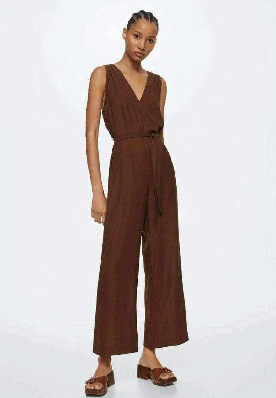 Clothing * | Mango Nora Jumpsuit Chocolat