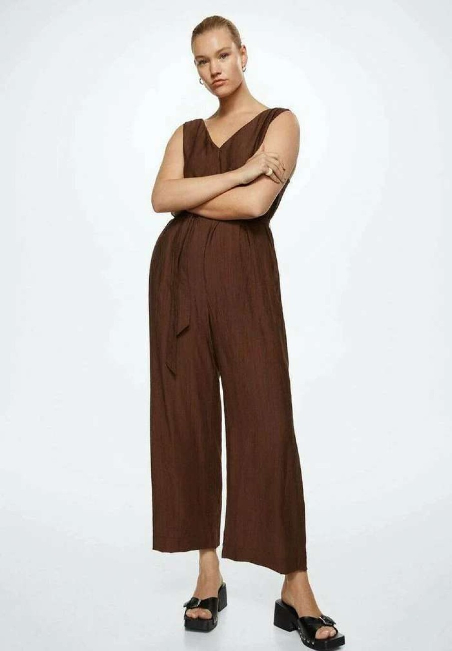 Clothing * | Mango Nora Jumpsuit Chocolat