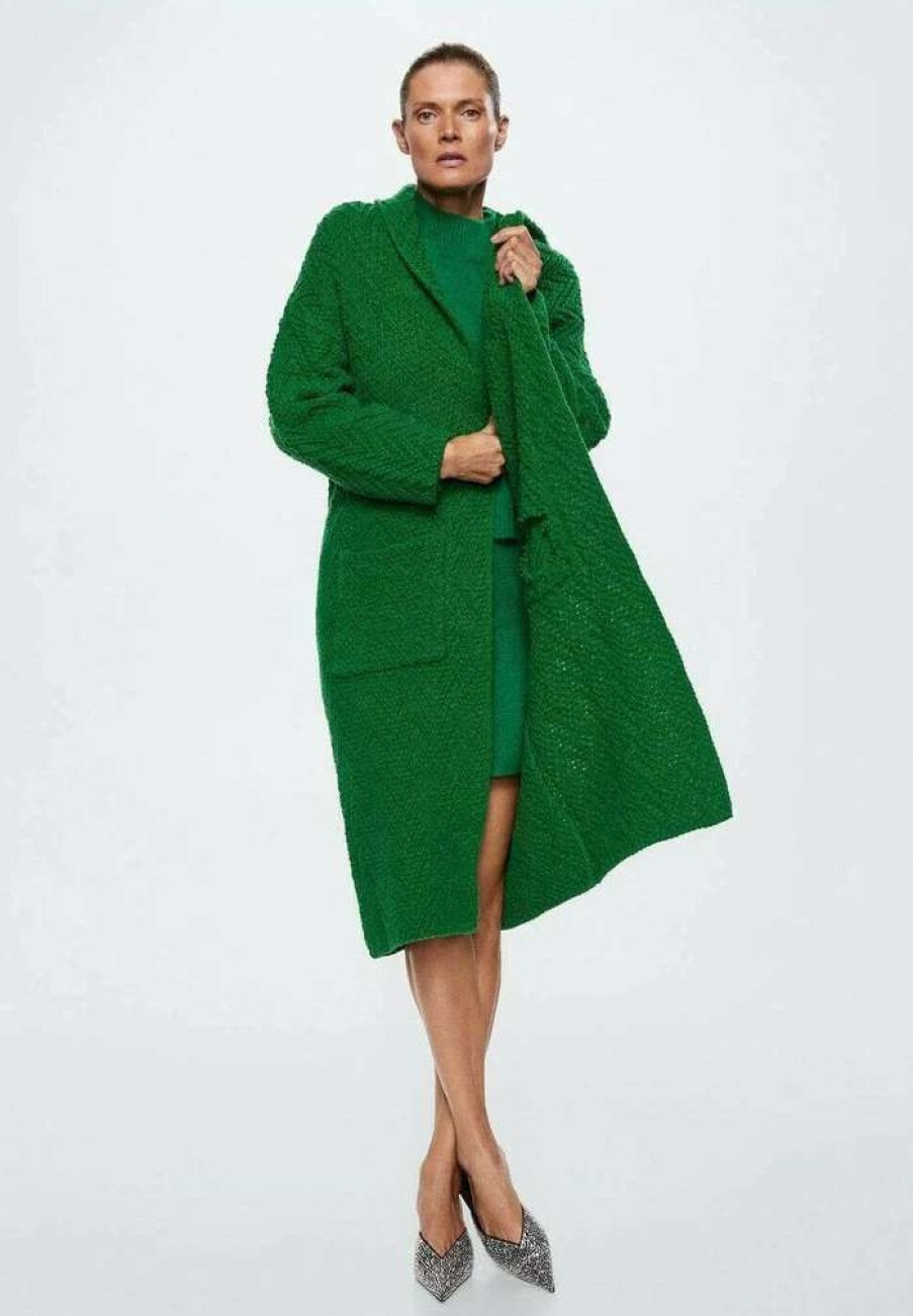 Clothing * | Mango Grass Cardigan Vert