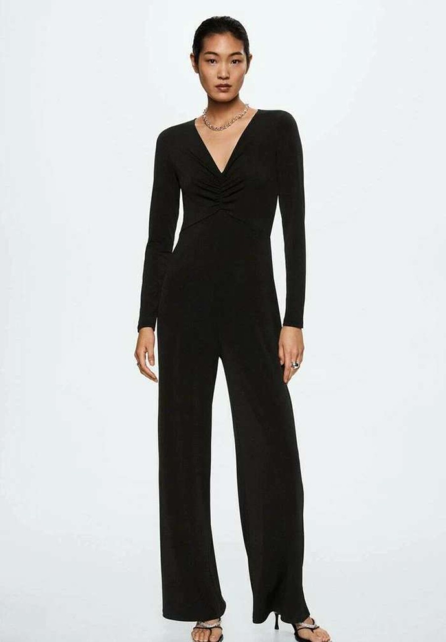 Clothing * | Mango Pomba Jumpsuit Black