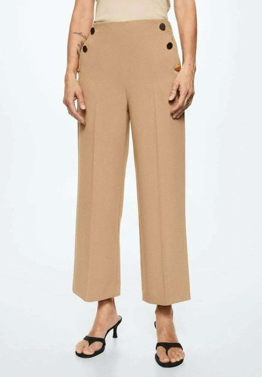 Clothing * | Mango Dorado Trousers Sredni Brazowy