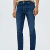 Clothing * | Mango Jan Slim Fit Jeans Bleu Fonce