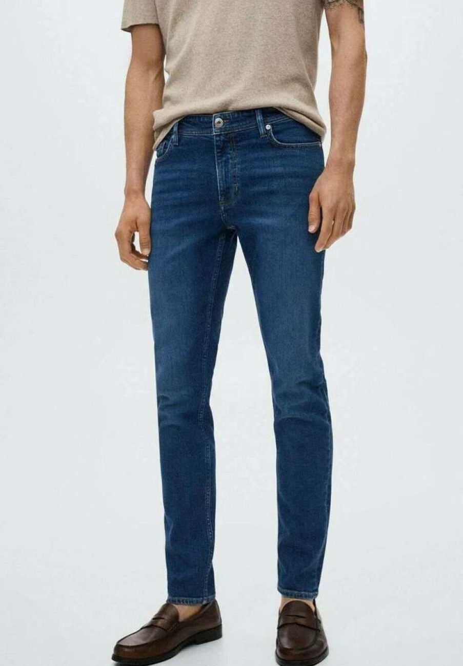 Clothing * | Mango Jan Slim Fit Jeans Bleu Fonce