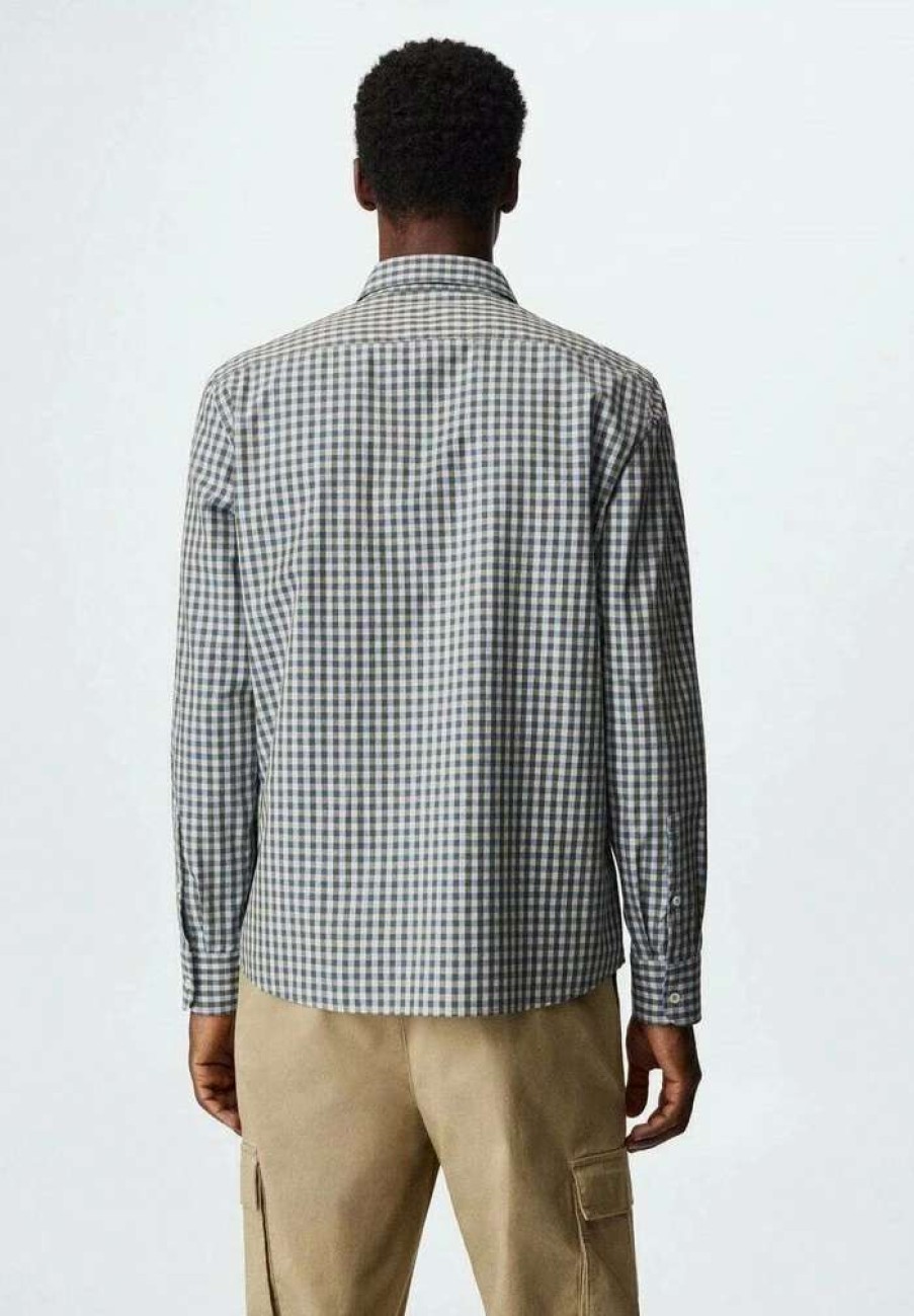 Clothing * | Mango Vichy Shirt Khaki