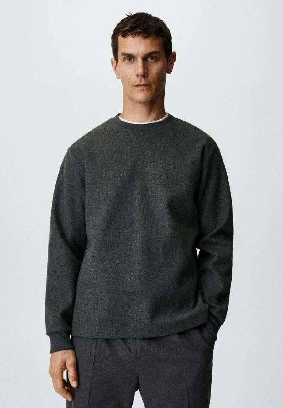 Clothing * | Mango Alludiac Jumper Dark Heather Grey