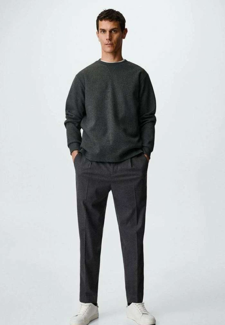 Clothing * | Mango Alludiac Jumper Dark Heather Grey