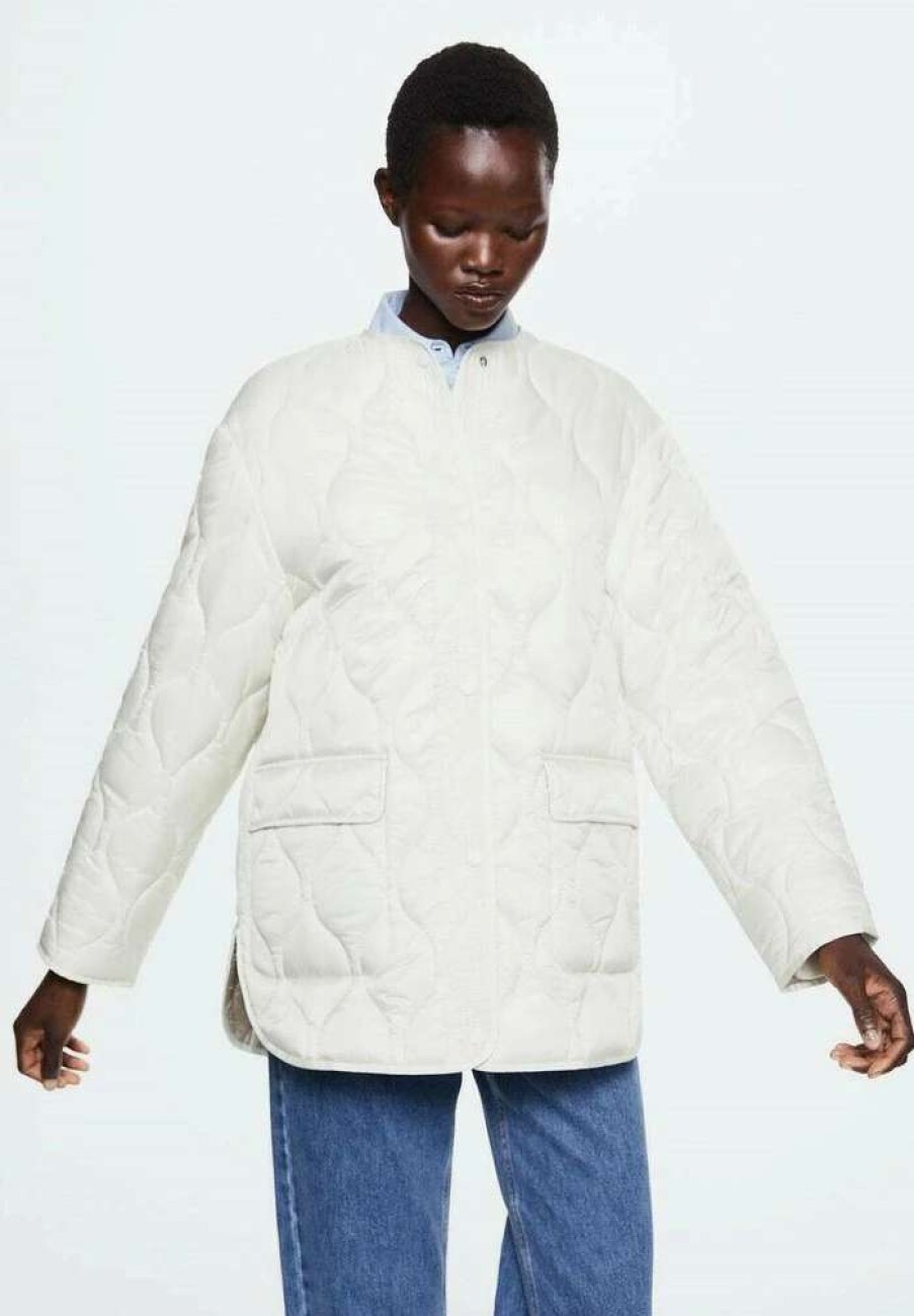 Clothing * | Mango Melon Winter Jacket Cremeweis