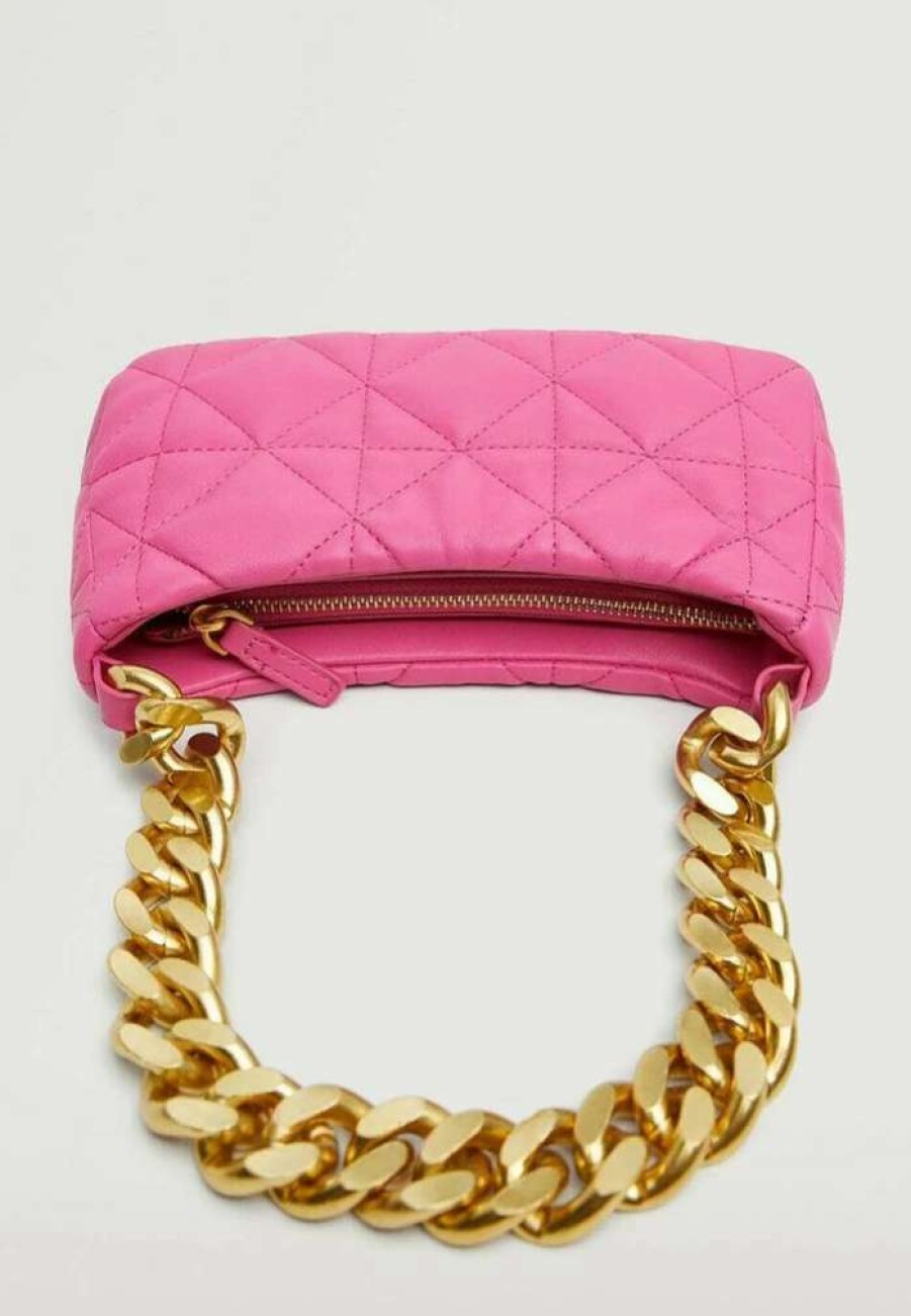 Accessoires * | Mango Chess Handbag Fuchsia