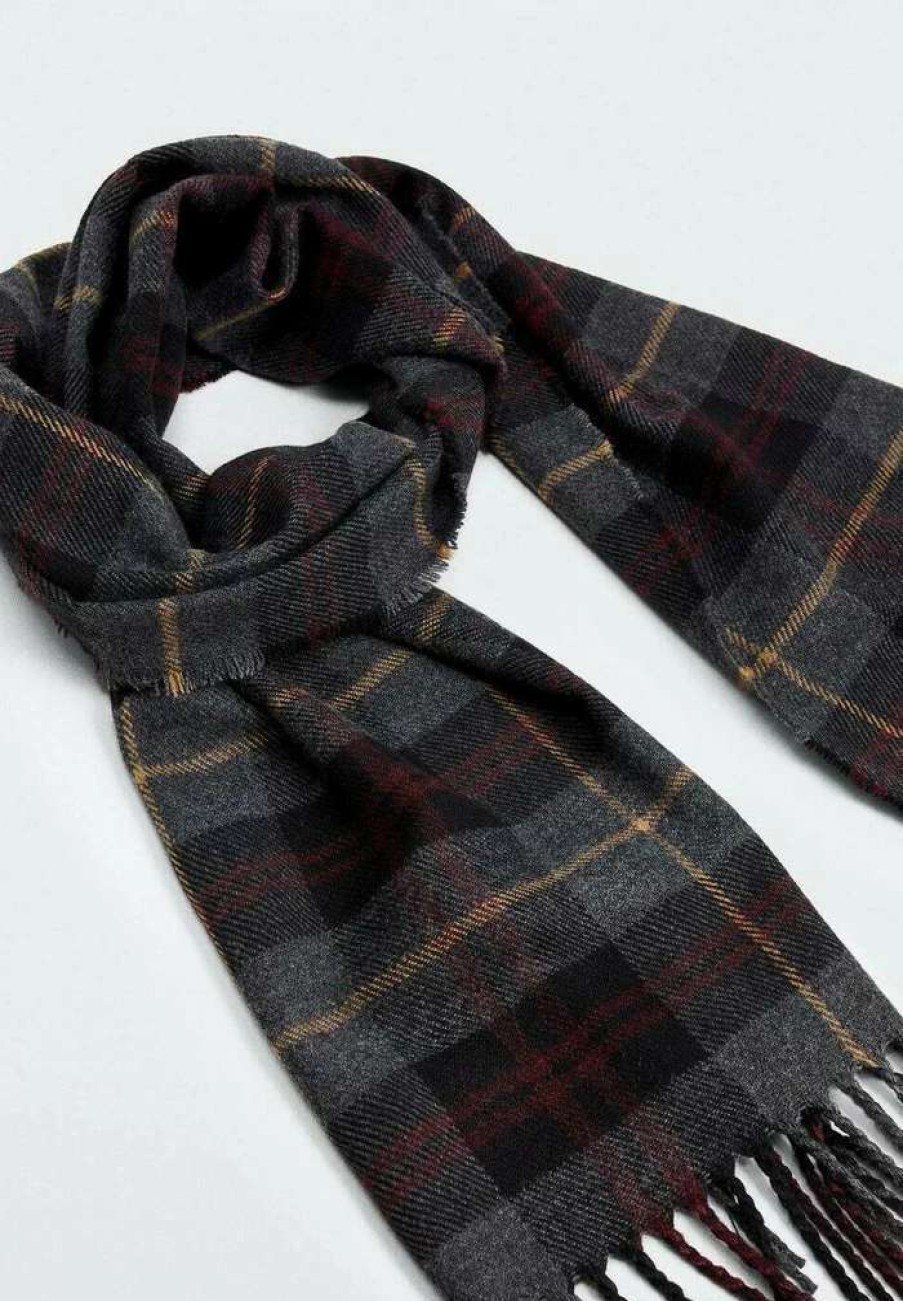 Accessoires * | Mango Bristol Scarf Grijs