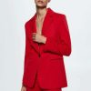 Clothing * | Mango Amberes Blazer Red