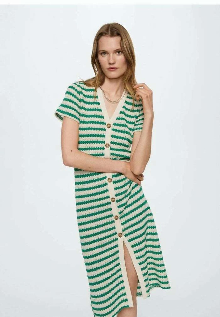 Clothing * | Mango Tuni Jumper Dress Vert