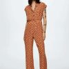 Clothing * | Mango Doty Jumpsuit Rotbraun