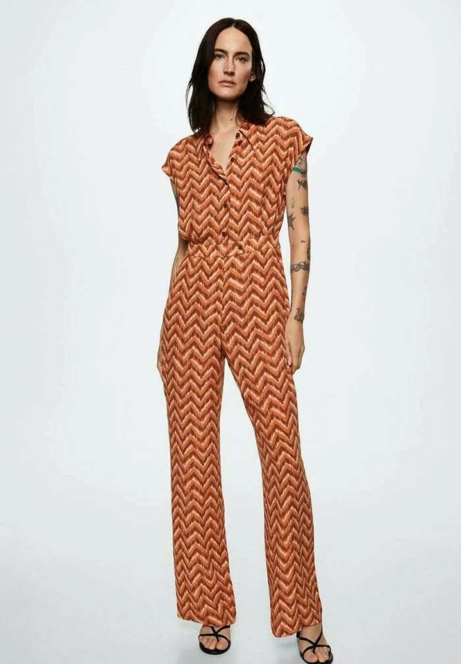 Clothing * | Mango Doty Jumpsuit Rotbraun