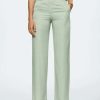 Clothing * | Mango Mare-A Trousers Vert Pastel