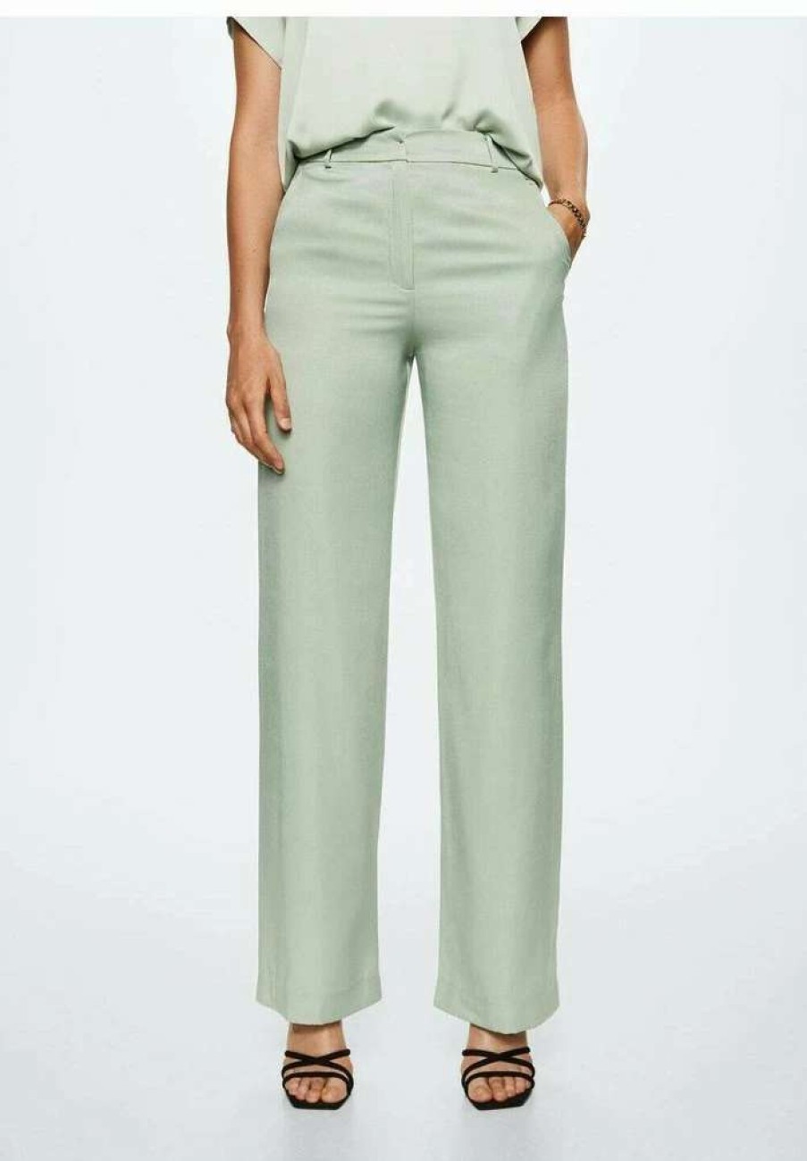 Clothing * | Mango Mare-A Trousers Vert Pastel