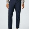 Clothing * | Mango Derry Trousers Dunkles Marineblau