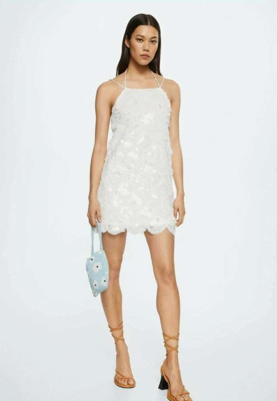 Clothing * | Mango Bianca Cocktail Dress / Party Dress White