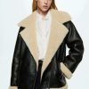 Clothing * | Mango Adri Faux Leather Jacket Noir