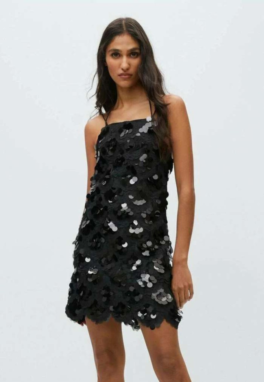 Clothing * | Mango Bianca Cocktail Dress / Party Dress Black