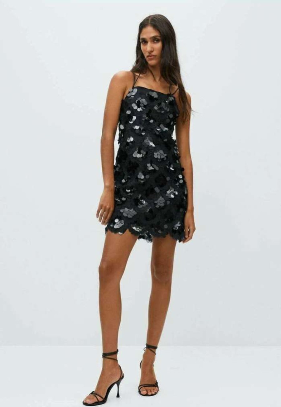 Clothing * | Mango Bianca Cocktail Dress / Party Dress Black