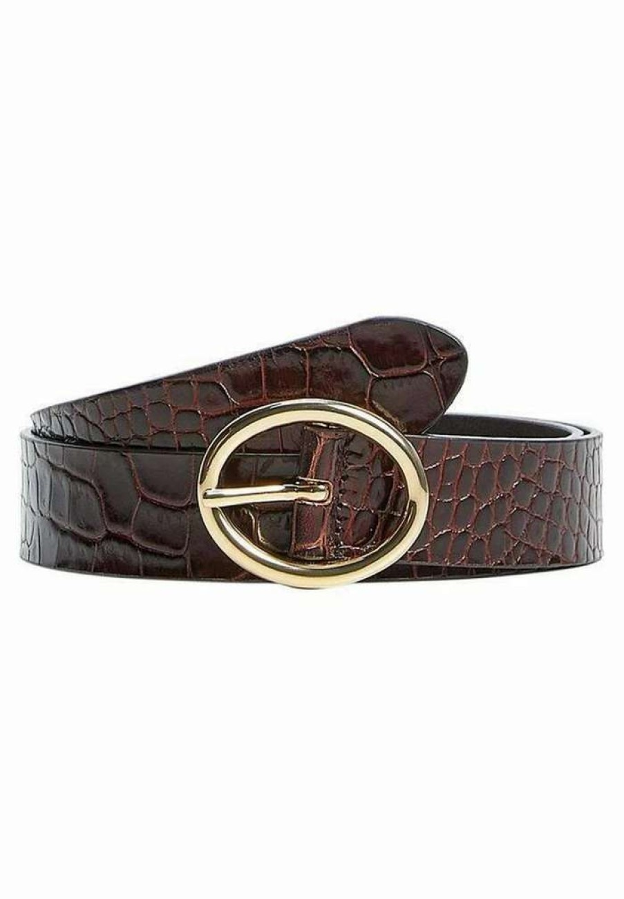 Accessoires * | Mango Coco Belt Brun