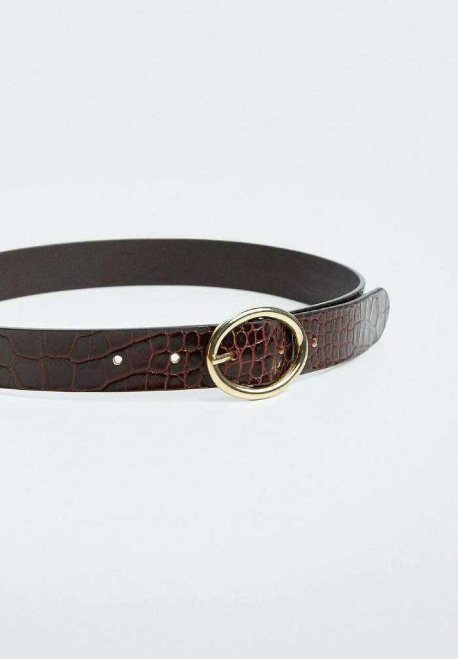 Accessoires * | Mango Coco Belt Brun