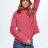 Clothing * | Mango Rosetta Jumper Fuchsia