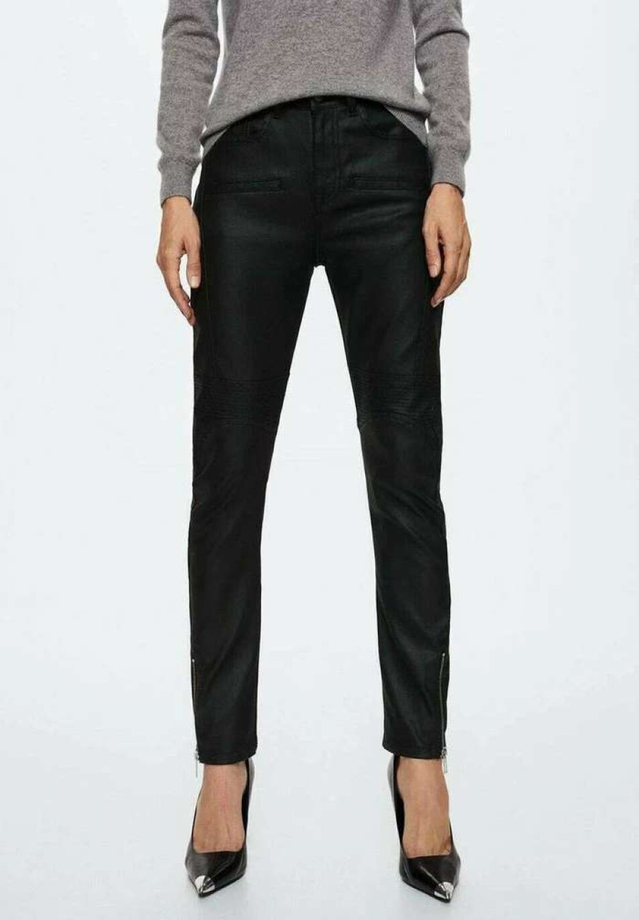 Clothing * | Mango Harlow Trousers Noir